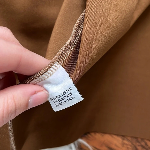 Bryn Walker LAGENLOOK Conrad Zip Jacket Faux Suede Camel Size XS - Picture 8 of 9